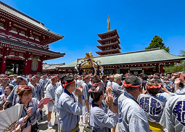 Festival Celebration at Senso-ji Temple