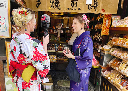 Visitors in Japan