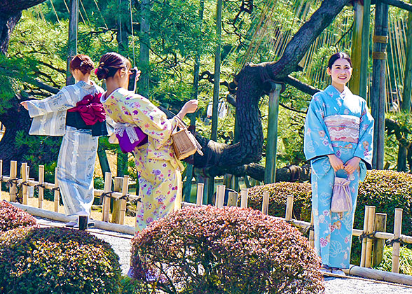 Local Japanese at Kenroku-en Garden