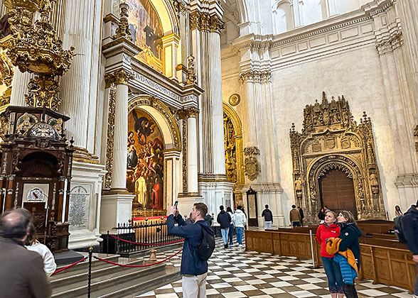 Interior of the Granada Cathedral