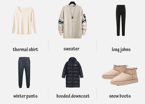 Hokkaido January Clothes